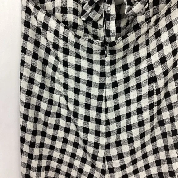 Zara Gingham Cut Out Jumper Size Large - Picture 6 of 9